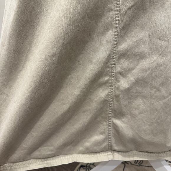 Sag Harbor Vintage 90s Khaki Overall Midi Teacher Dress Jumper Pinafore Cottage - Picture 5 of 10